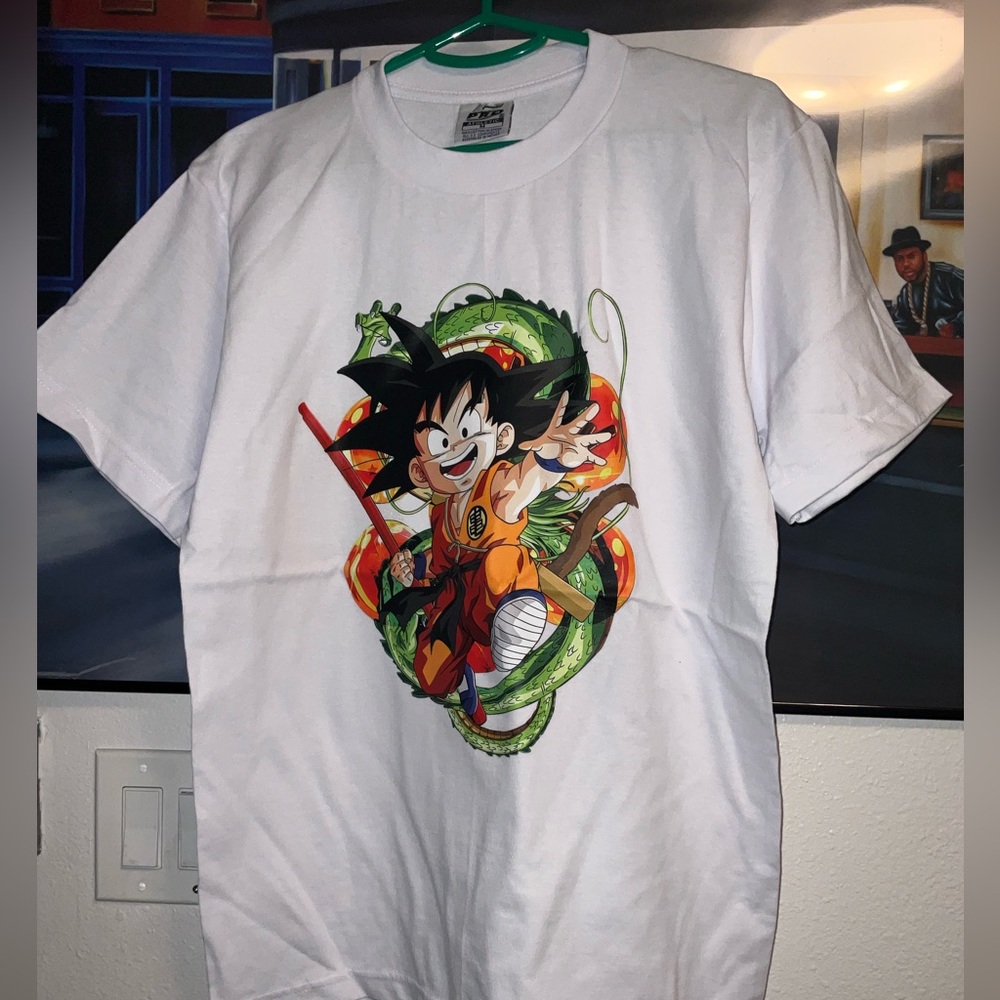 OG KID GOKU DRAGON BALL Z CUSTOM PRINTED T SHIRT MENS SIZE M NEW